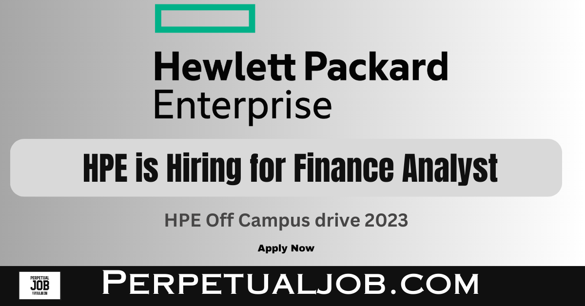 HPE Finance Analyst Job