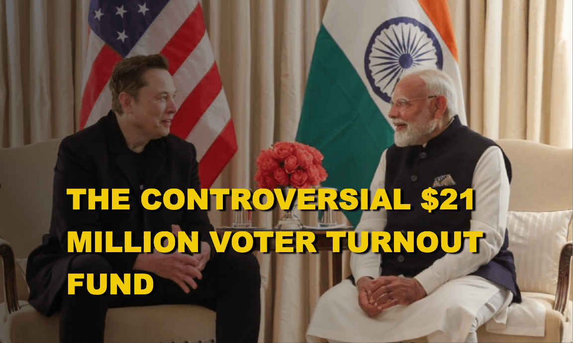 Political controversy in India and the US over cancellation of $21 million foreign aid for voter turnout.