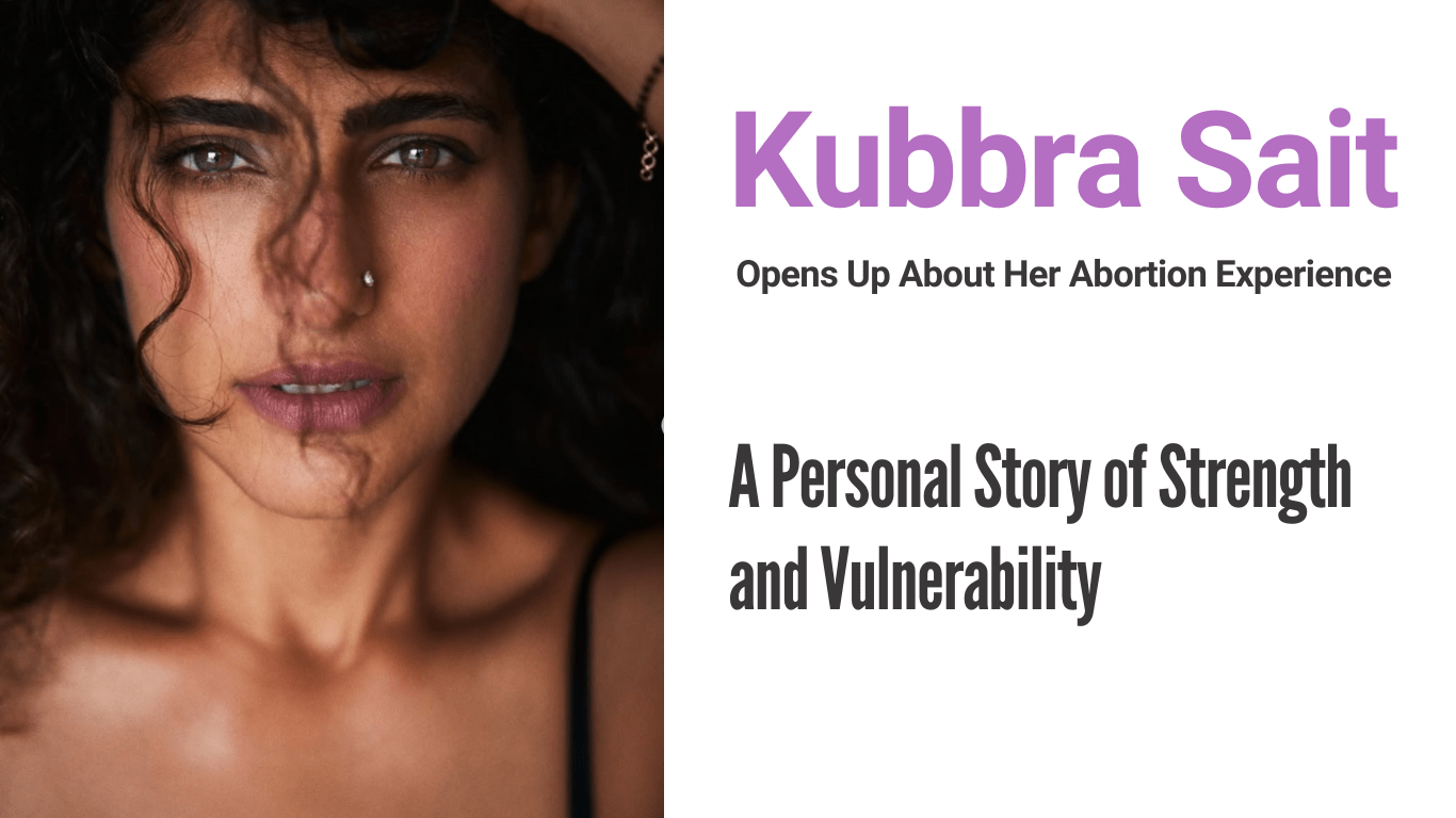 Kubbra Sait reflecting on her abortion experience