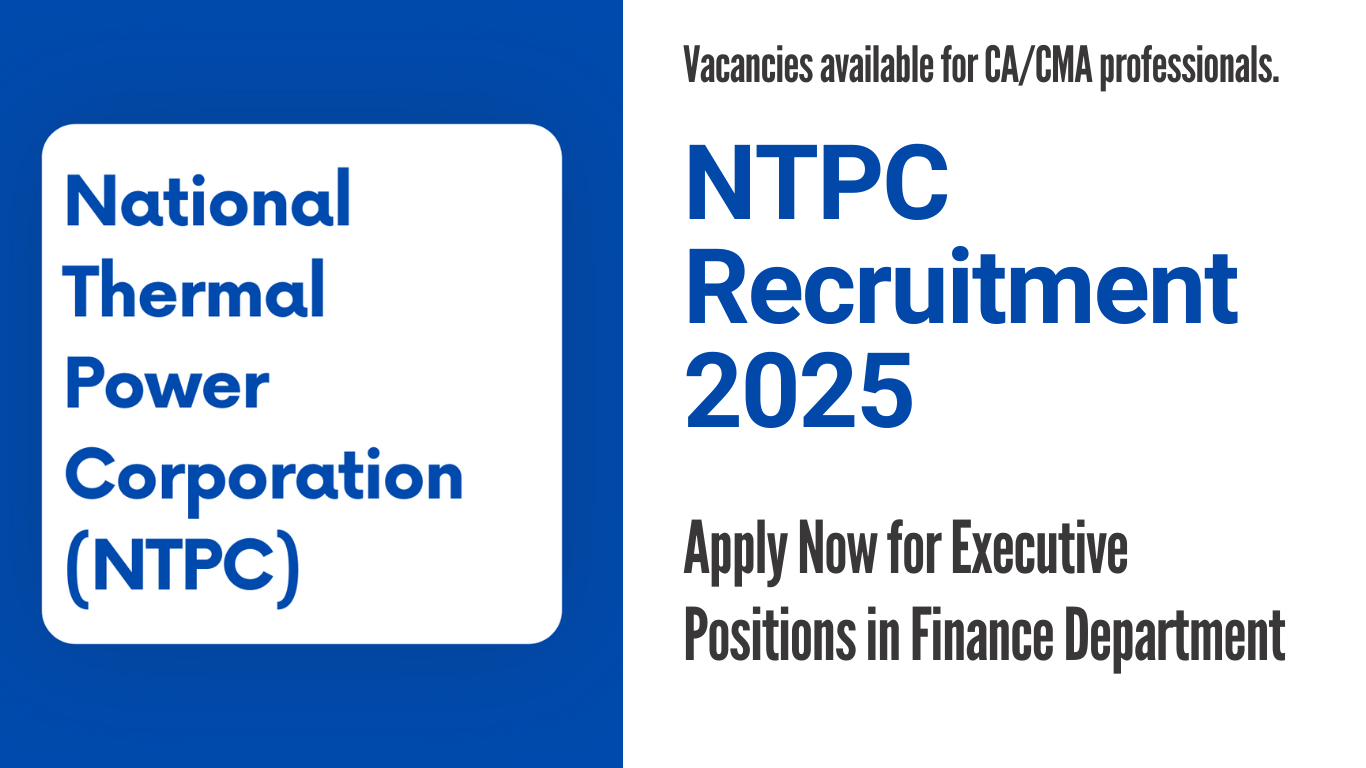 NTPC Recruitment 2025 Executive Finance Application Form