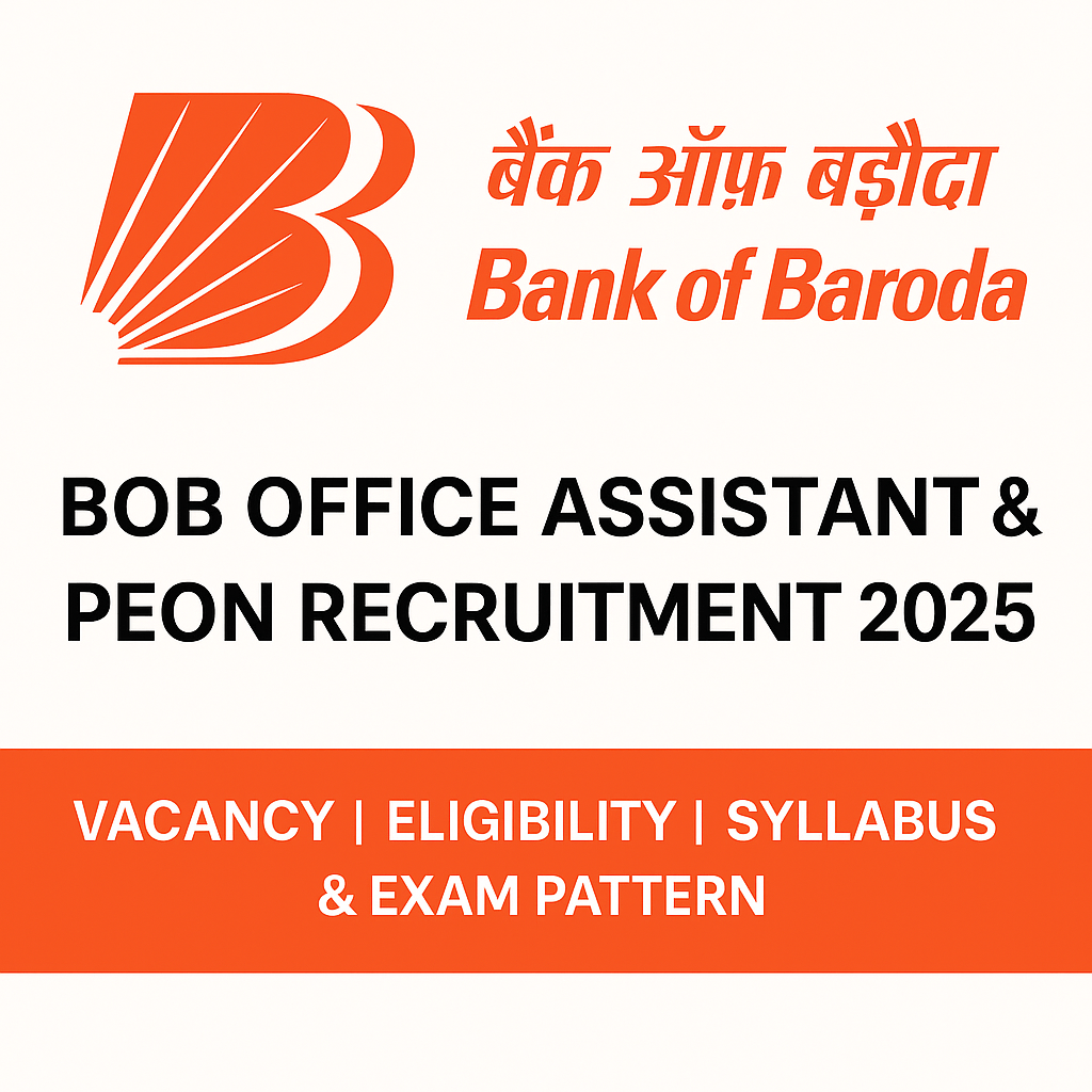 Bank of Baroda Office Assistant Recruitment 2025 notification image