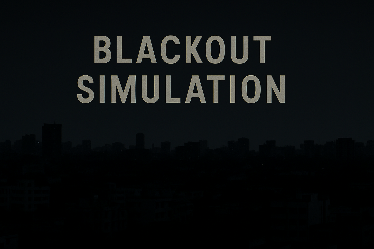 Implementation of crash blackouts in designated urban zones in Mockdrill